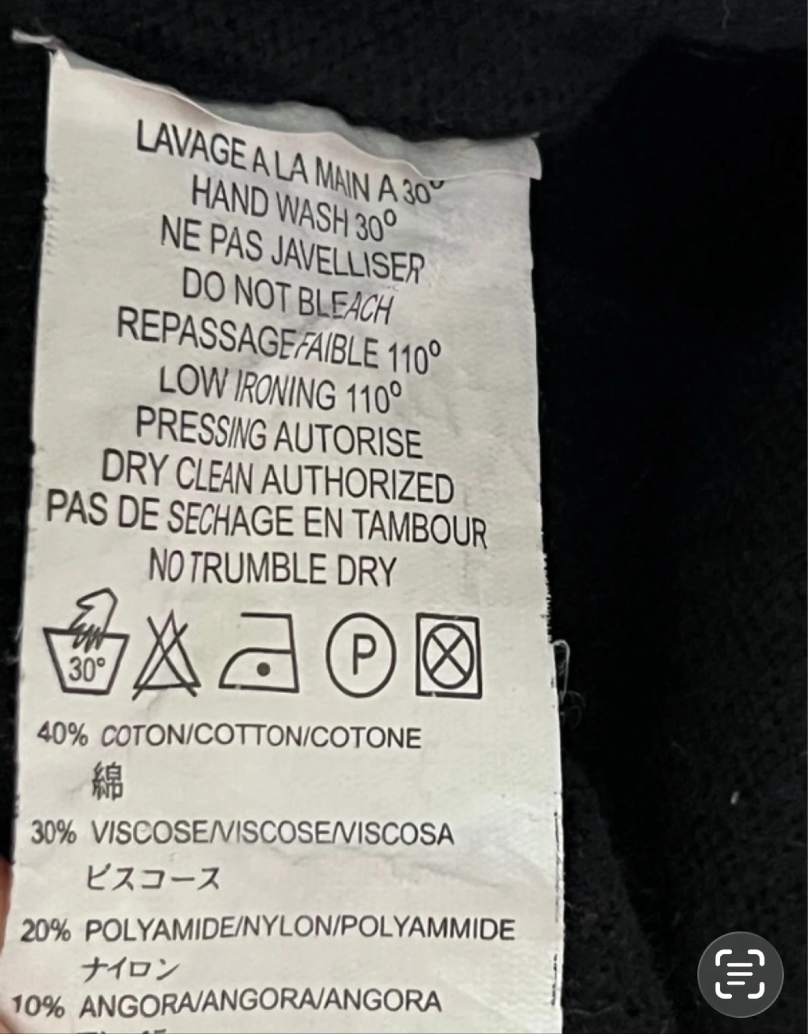 Sinequanone katoen en angora trui – photo 8